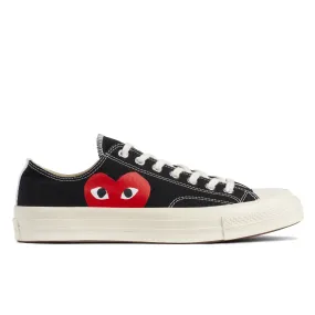 Play Comme des Garons x Converse Red Heart Chuck Taylor All Star '70 Low (Black)