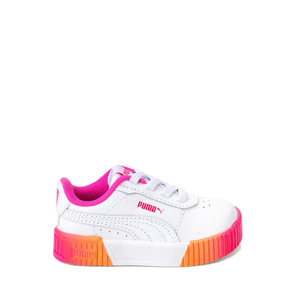 PUMA Carina 2.0 Popsicle Fade Athletic Shoe - Baby / Toddler White Ravish