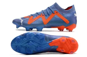 Puma Future Ultimate FG/AG Supercharge - Blue Glimmer/White/Ultra Orange