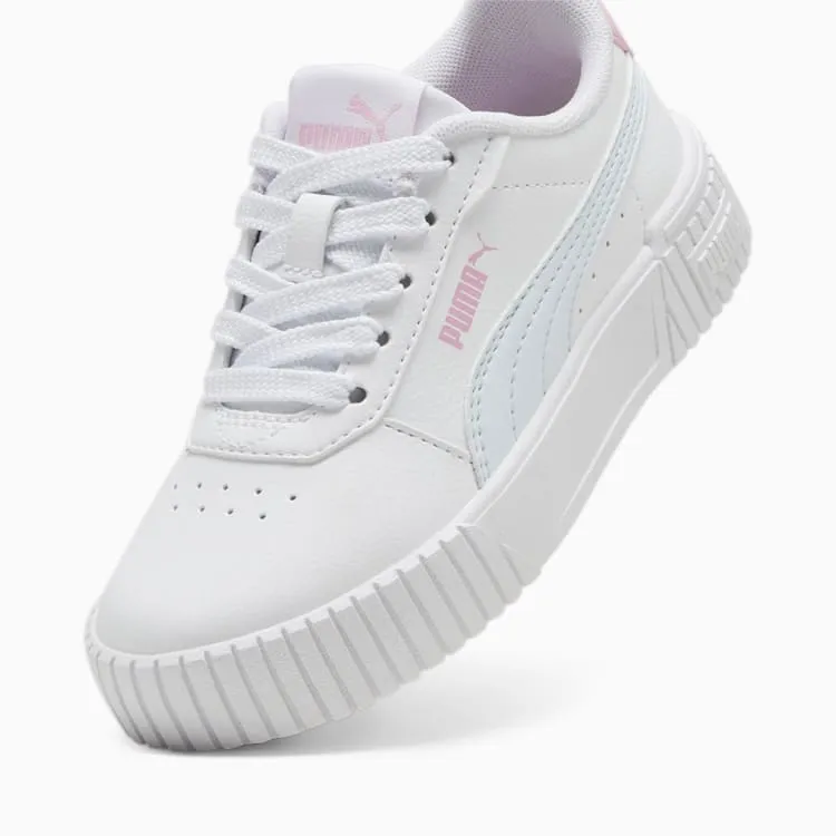 PUMA KIDS CARINA 2.0 WHITE/PINK SHOES