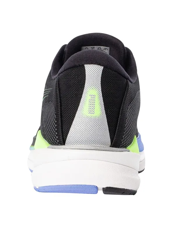 Puma Magnify Nitro Knit Trainers - Black/Purple/Lime