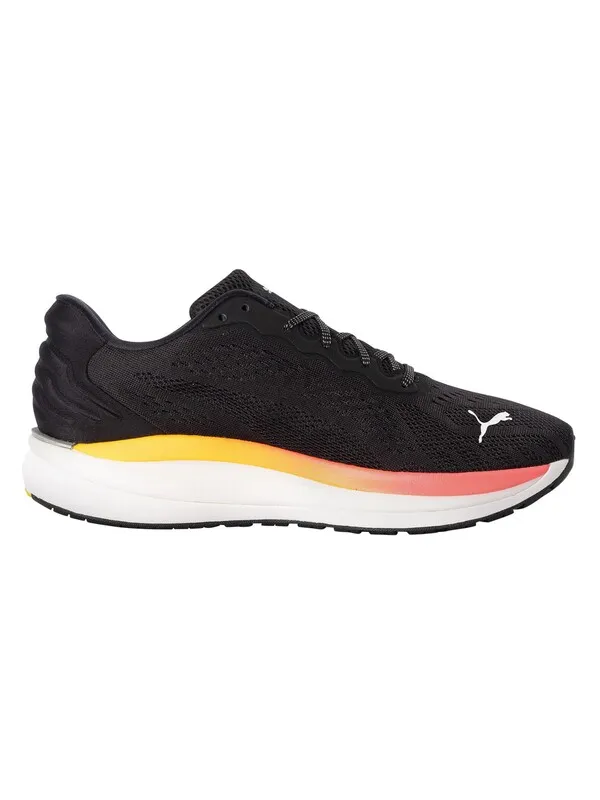 Puma Magnify Nitro Surge Trainers - Black/Sunset Glow