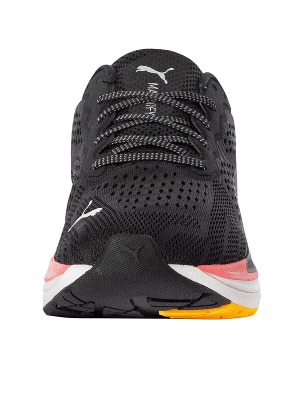 Puma Magnify Nitro Surge Trainers - Black/Sunset Glow