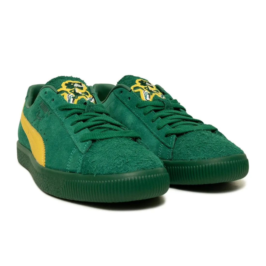 Puma Men Clyde Super (green / evergreen / sun ray yellow)