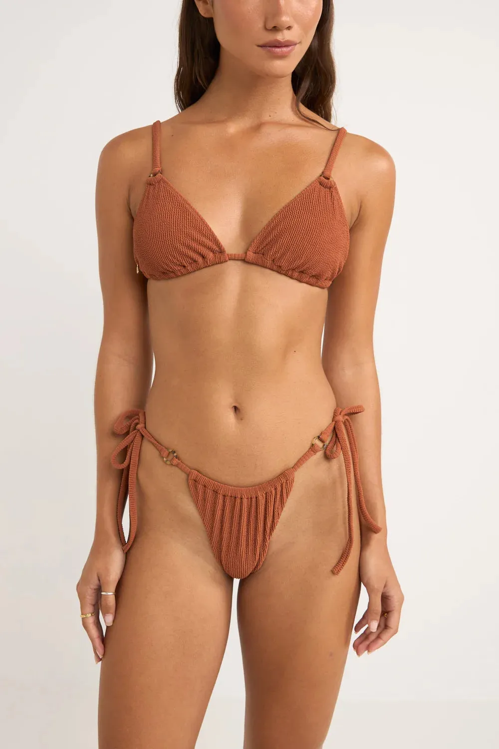 Rhythm Isla Rib Slide Tri Bikini Top