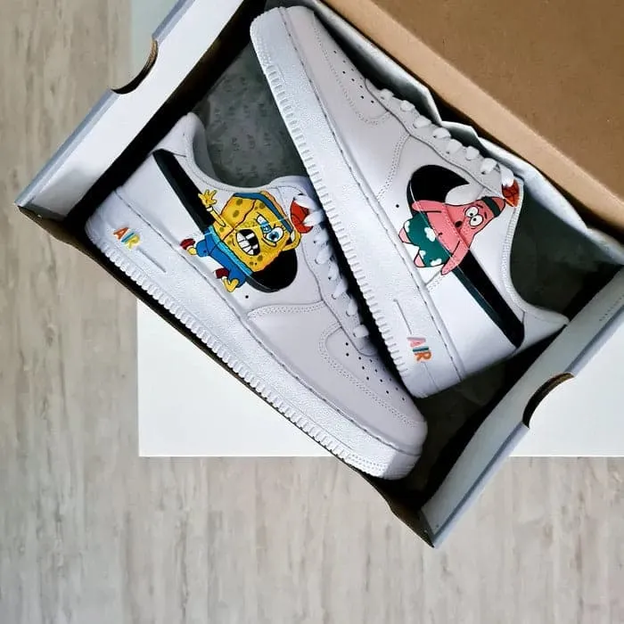 Spongebob and Patrick Nike Air Force 1