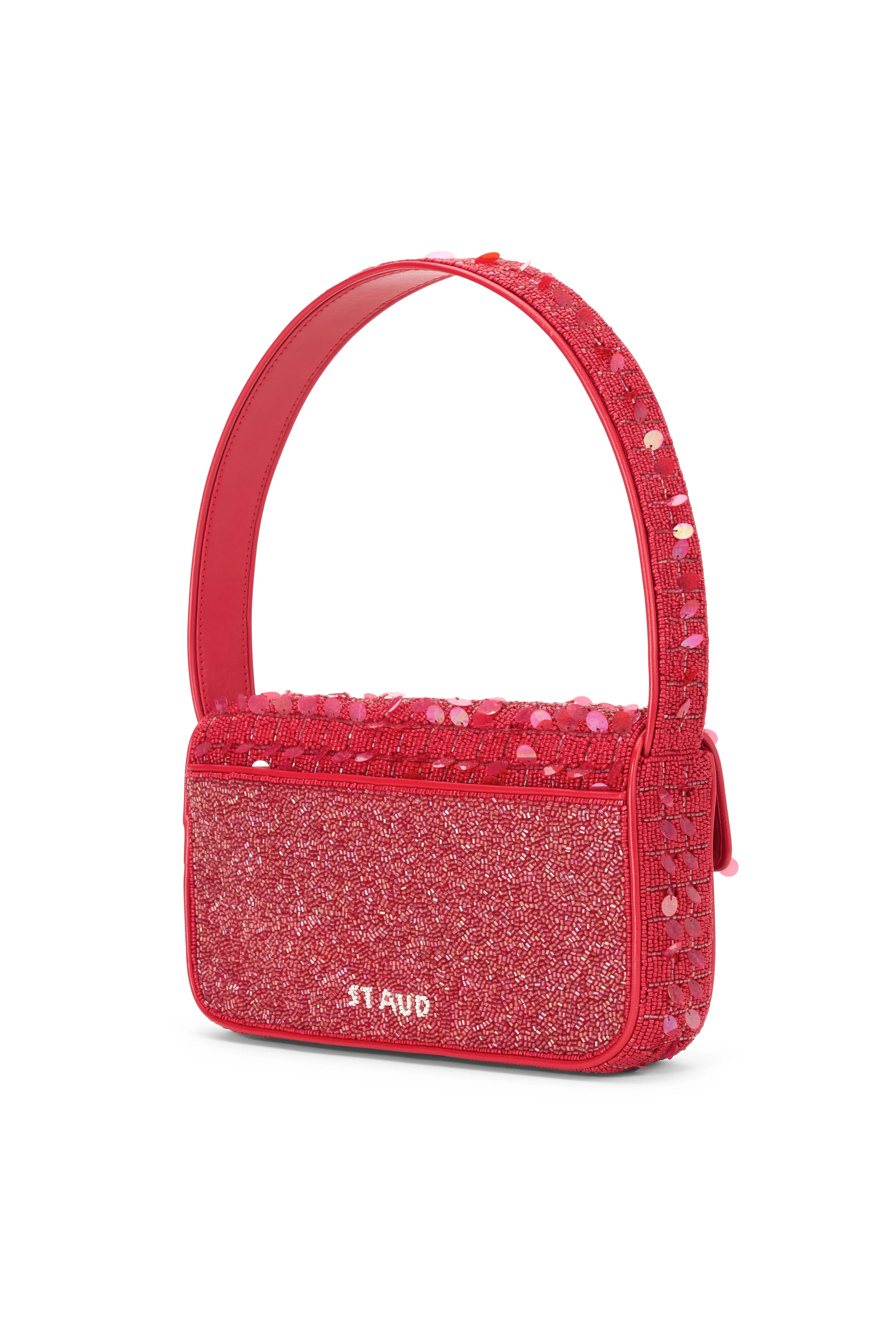 Staud   Tommy Beaded Bag Chili