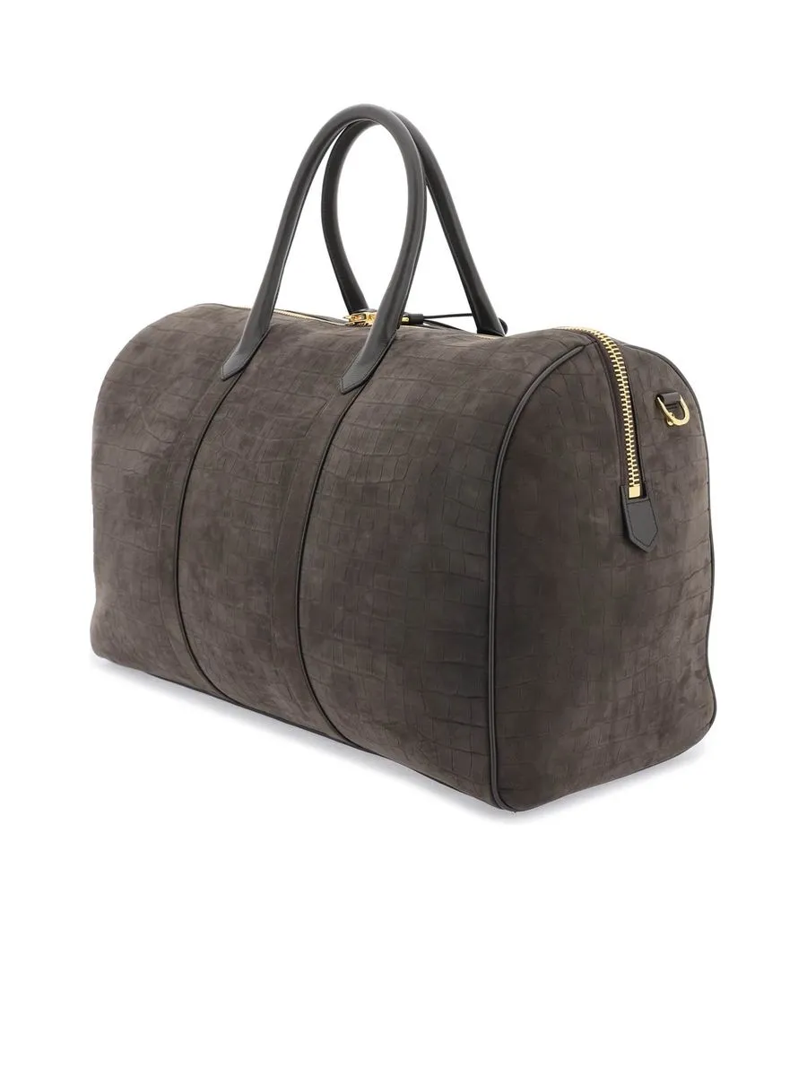 Suede Duffle Bag