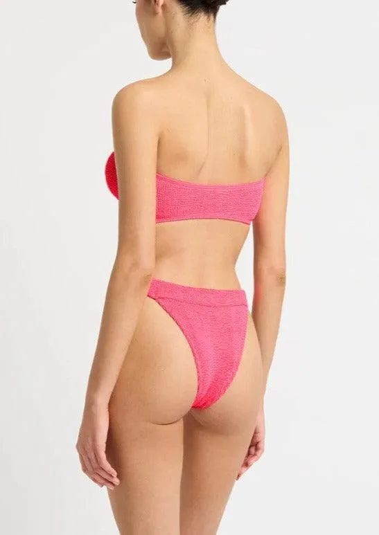 The Milo Bikini Brief in Neon Azalea