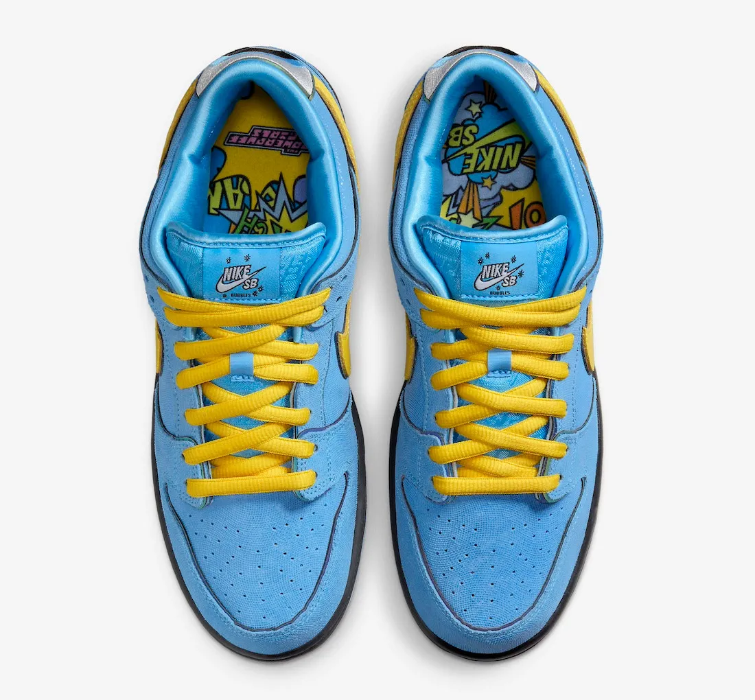 The Powerpuff Girls x Nike SB Dunk Low Bubbles Blue Chill Deep Royal Blue FZ8320-400