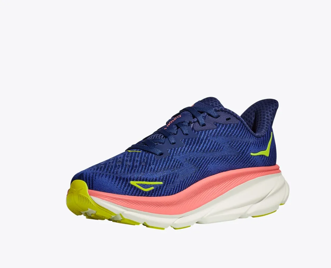 Women's Hoka Clifton 9 (Evening Sky / Coral)