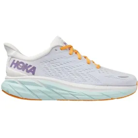 Women's Hoka One One Clifton 8, Bland De Blanc/White, 7 D Wide