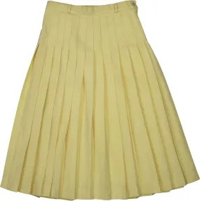 Yellow Pleated Skirt | ThriftTale